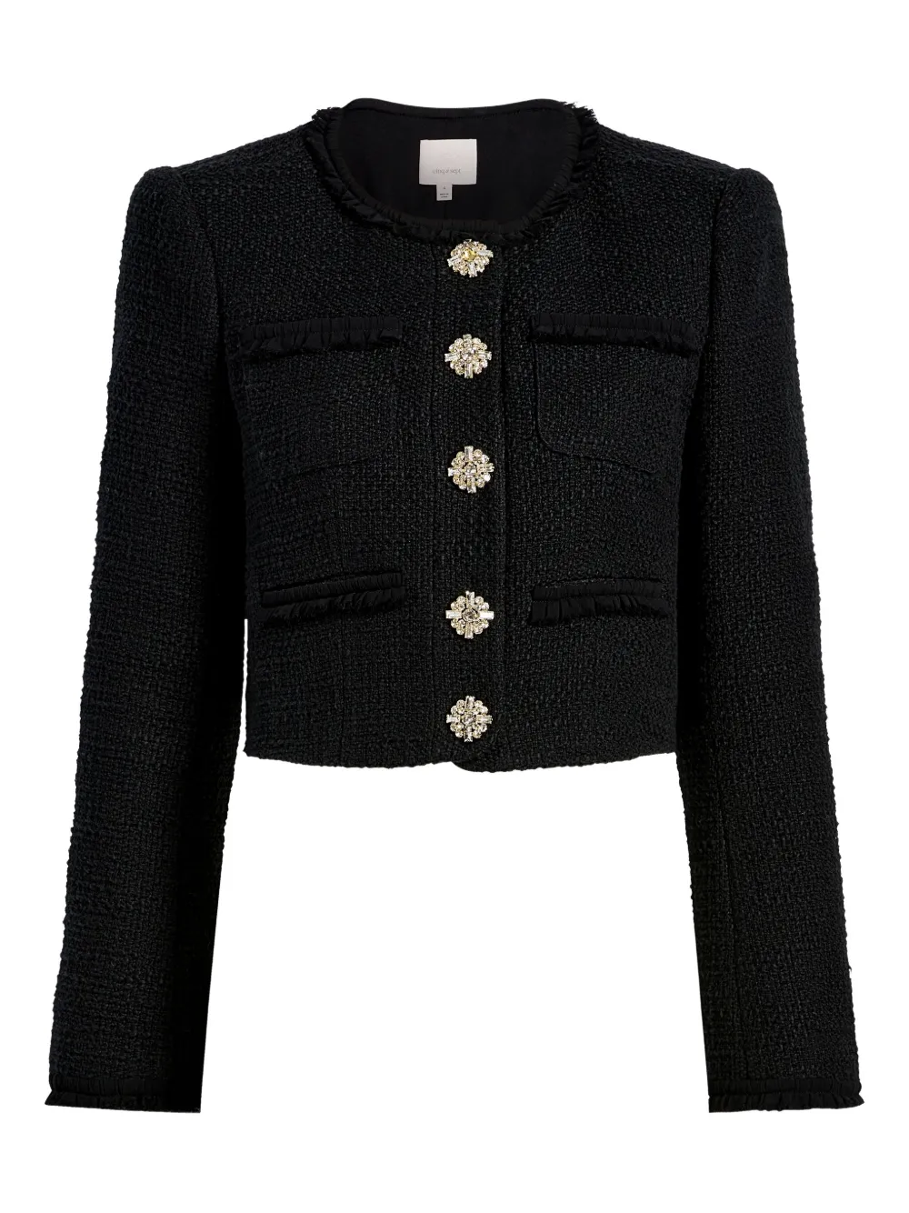 Твидовый жакет Linda Cinq A Sept, черный
Твидовый жакет Linda Cinq A Sept, черный