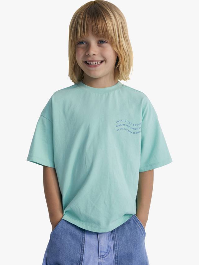 Детская хлопковая футболка Kymi с коротким рукавом и ребристой вязкой The New Society, Jade
Детская хлопковая футболка Kymi с коротким рукавом и ребристой вязкой The New Society, Jade