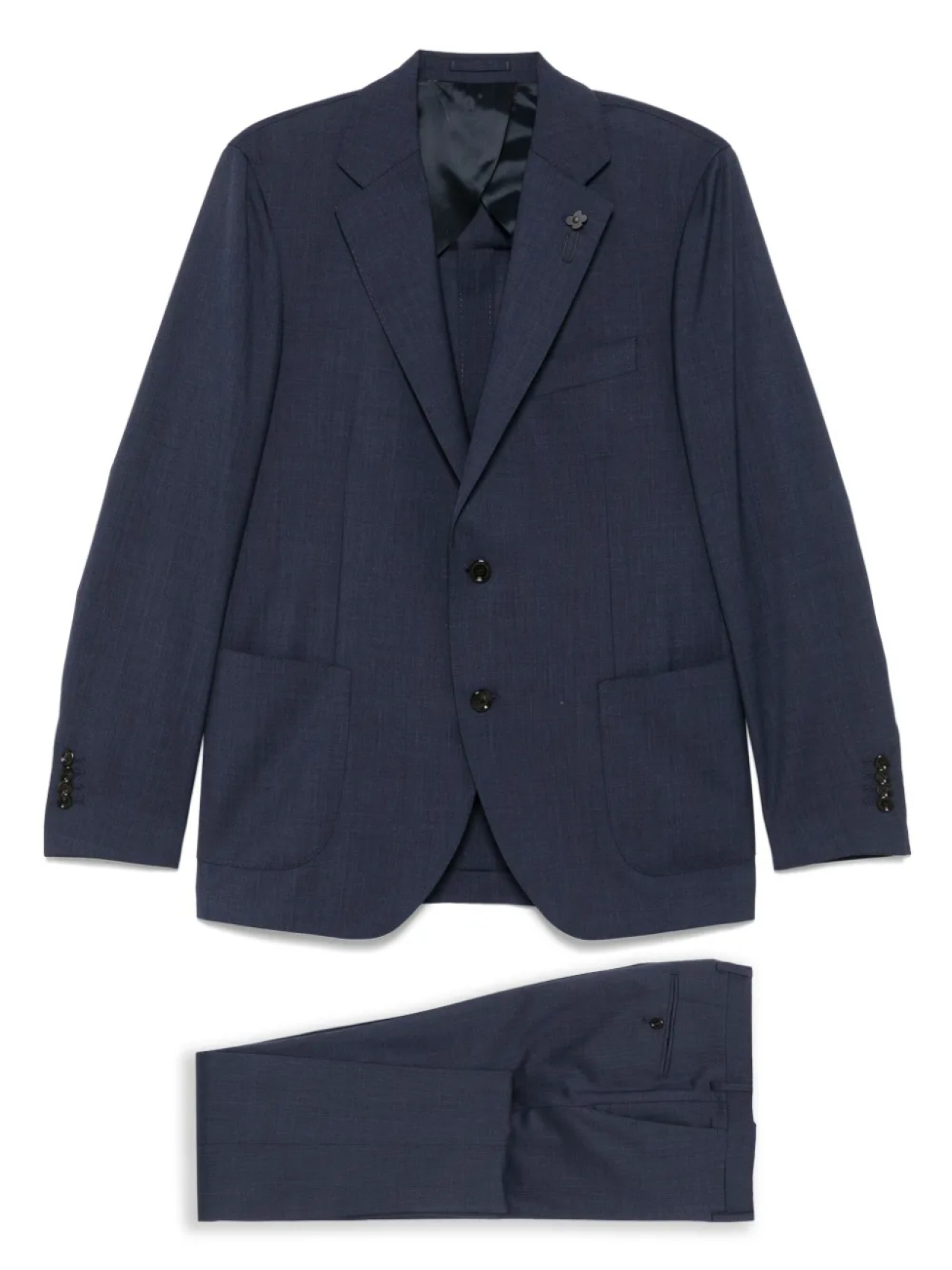 Костюм с брошью Lardini, синий
Костюм с брошью Lardini, синий