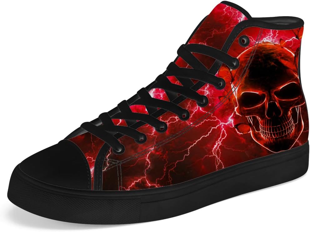 Кеды на высокой подошве Chebing с рисунком черепа, готические сникерсы на шнуровке, повседневная обувь, подарок для мужчин и женщин, красный
Кеды на высокой подошве Chebing с рисунком черепа, готические сникерсы на шнуровке, повседневная обувь, подарок для мужчин и женщин, красный