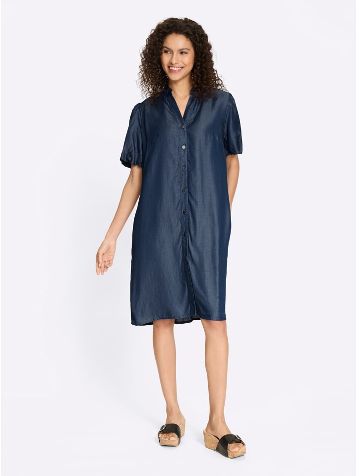 Платье-рубашка темно-синего цвета Heine
Платье-рубашка темно-синего цвета Heine