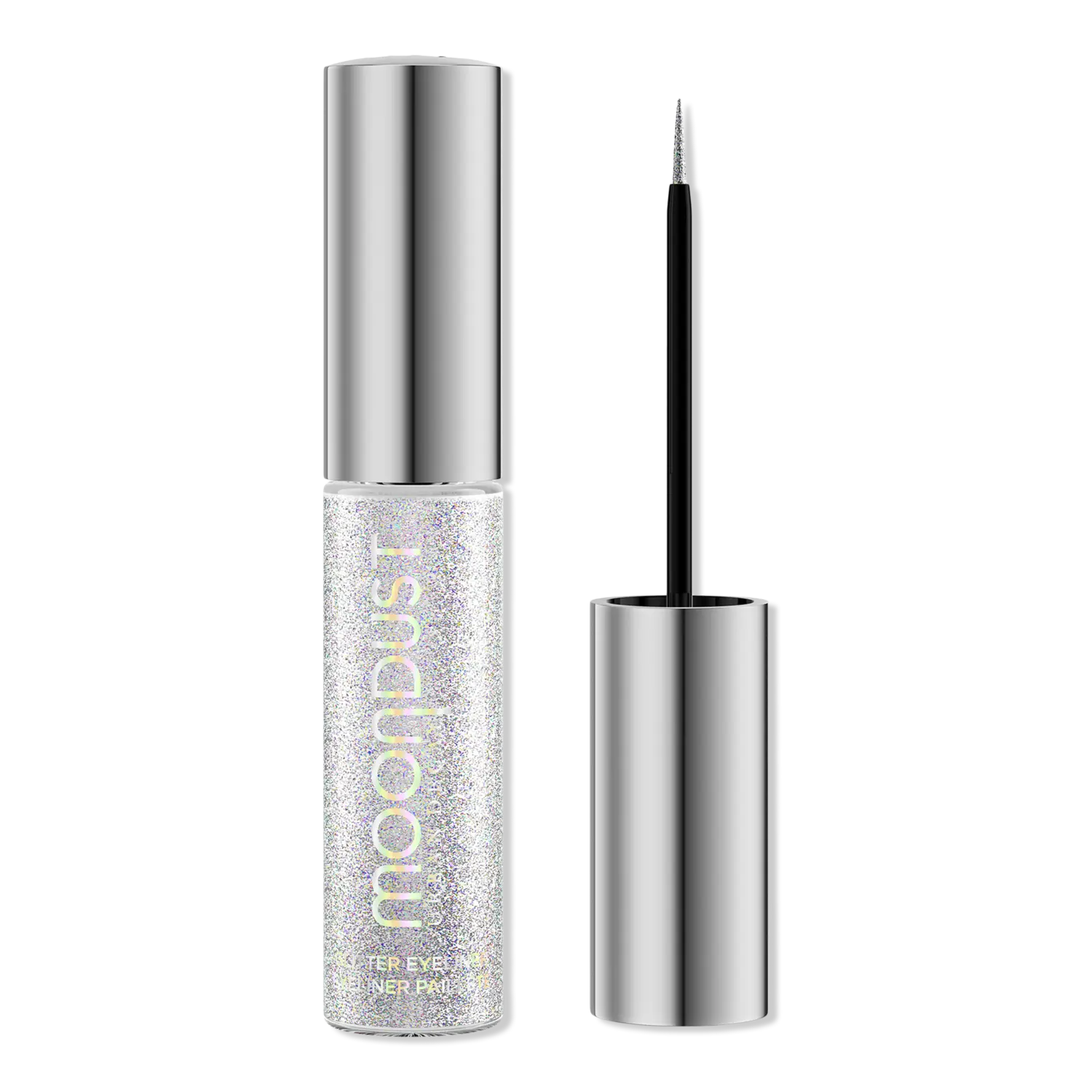Жидкая подводка для глаз Moondust с блестками Urban Decay Cosmetics, Pyro (iridescent & silver glitter)
Жидкая подводка для глаз Moondust с блестками Urban Decay Cosmetics, Pyro (iridescent & silver glitter)