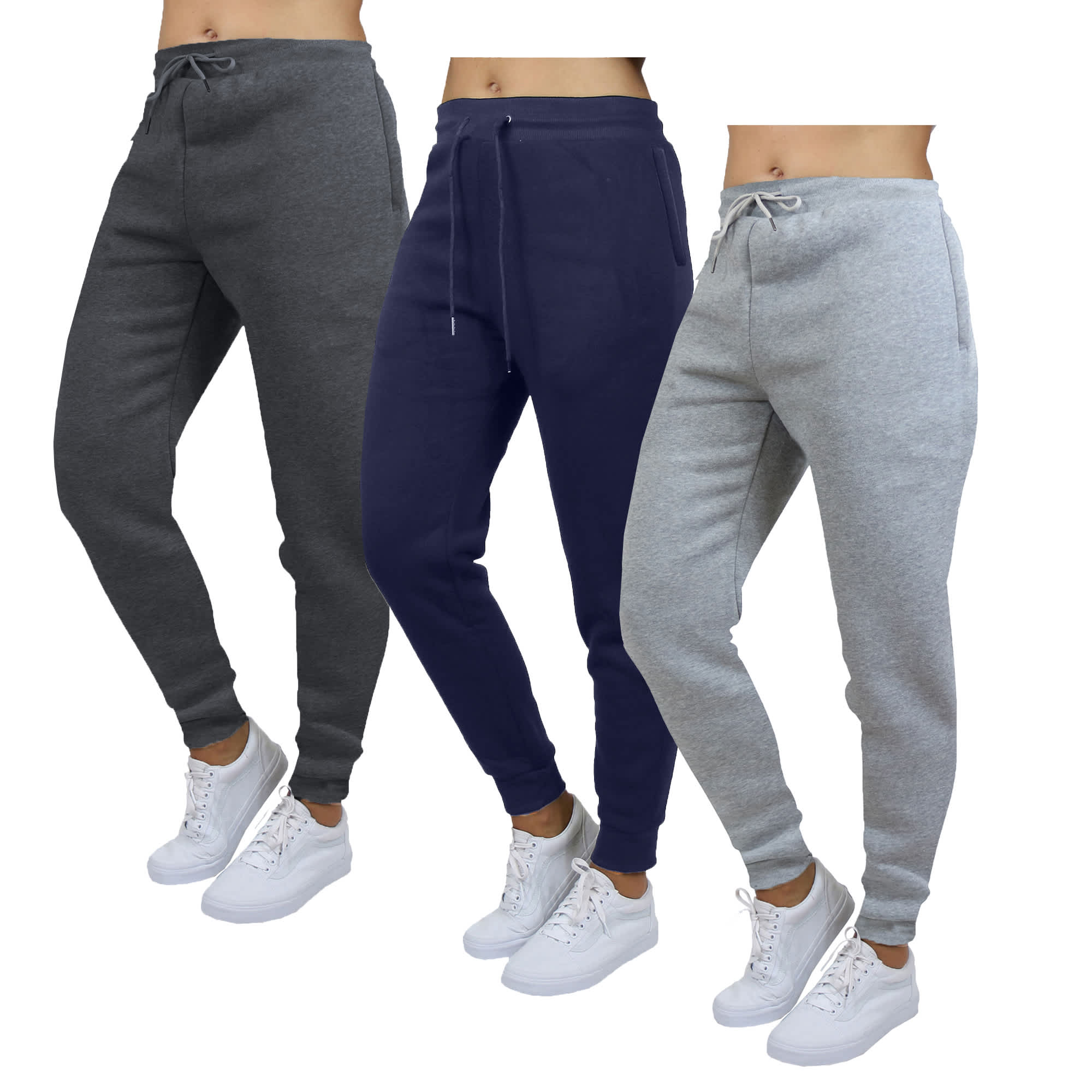 Женские спортивные брюки свободного кроя Blue Ice из плотного флиса, классические, с боковыми карманами на молнии, 3 шт. Blue Ice, Charcaol-Navy-Heather Grey
Женские спортивные брюки свободного кроя Blue Ice из плотного флиса, классические, с боковыми карманами на молнии, 3 шт. Blue Ice, Charcaol-Navy-Heather Grey