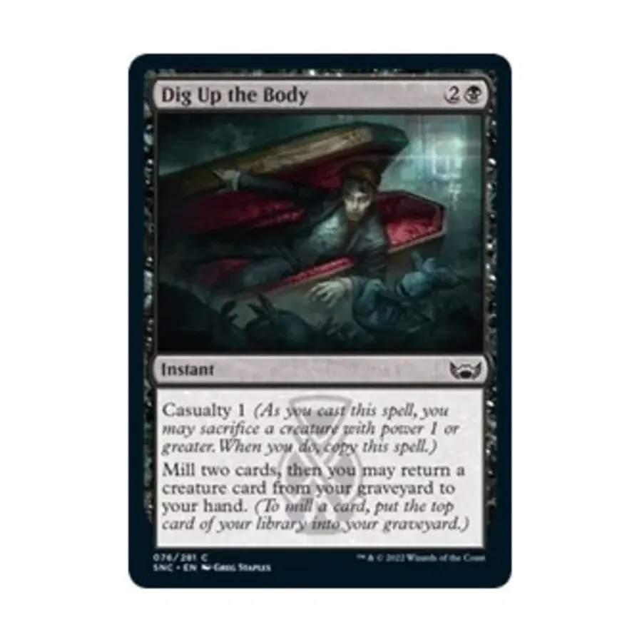 CCG Выкопайте тело (С), MTG - Streets of New Capenna
CCG Выкопайте тело (С), MTG - Streets of New Capenna