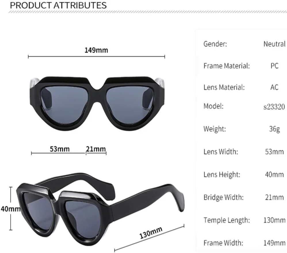 Многоугольные персонализированные солнцезащитные очки в крупной оправе, модный ретро-стиль, широкие зеркальные дужки, женские солнцезащитные очки MTZJH, Grey
Многоугольные персонализированные солнцезащитные очки в крупной оправе, модный ретро-стиль, широкие зеркальные дужки, женские солнцезащитные очки MTZJH, Grey
