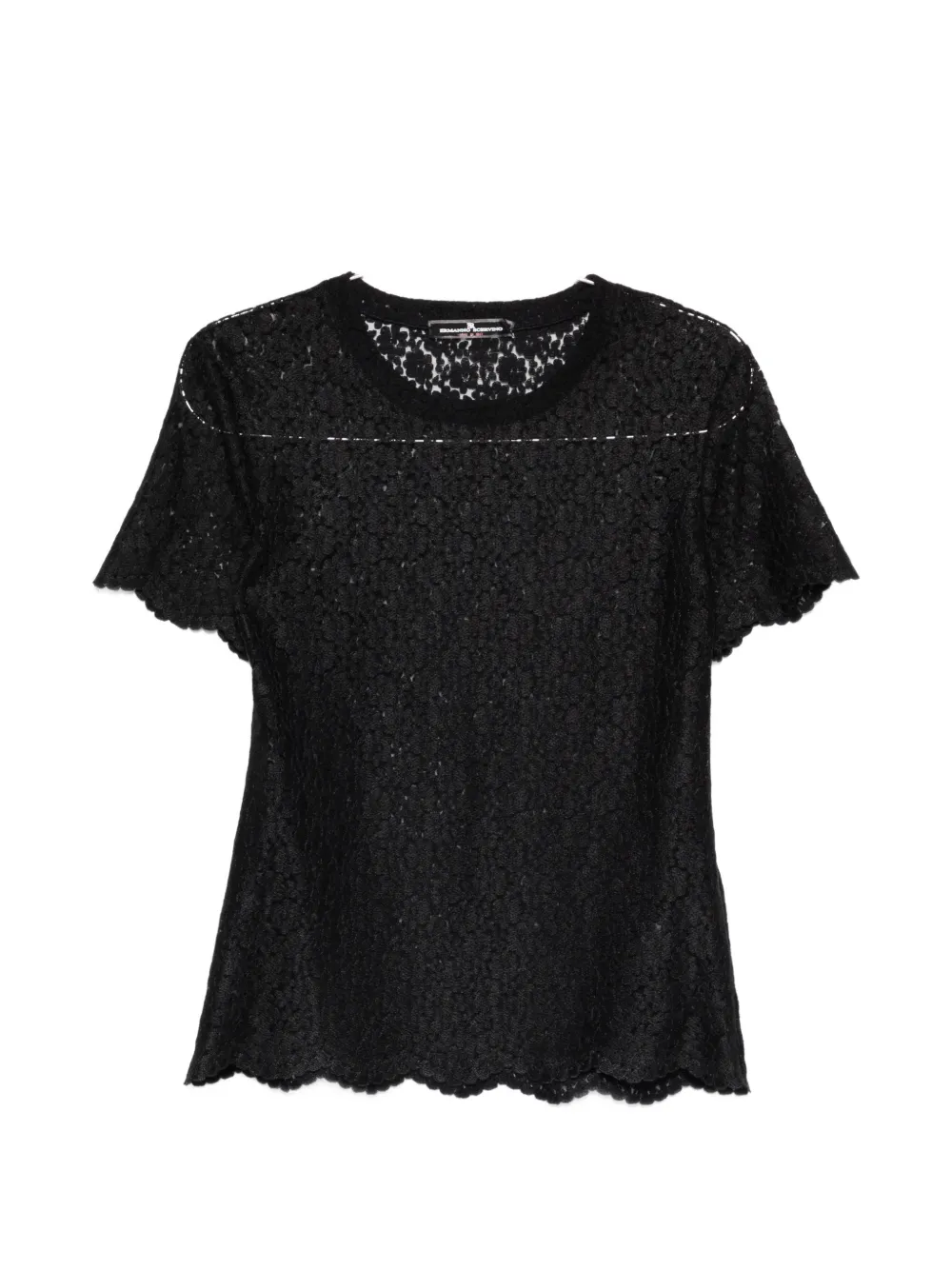 Футболка из кружева Ermanno Scervino, черный
Футболка из кружева Ermanno Scervino, черный