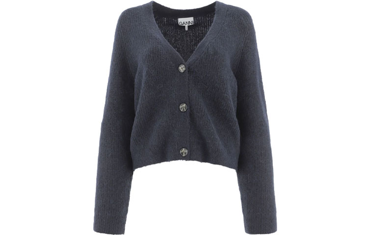 Футболка-кроп FW21 женская синяя GANNI
Футболка-кроп FW21 женская синяя GANNI