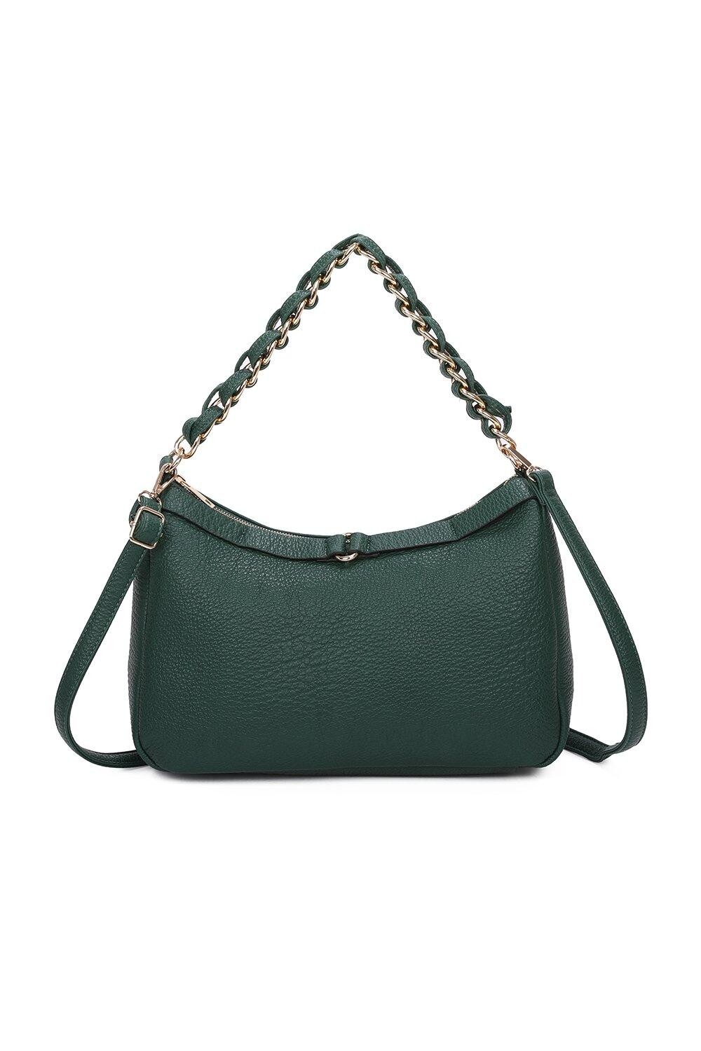 Сумка на плечо Kara из искусственной кожи с завязывающим ремнем и цепочкой Fontanella Fashion, зеленый
Сумка на плечо Kara из искусственной кожи с завязывающим ремнем и цепочкой Fontanella Fashion, зеленый