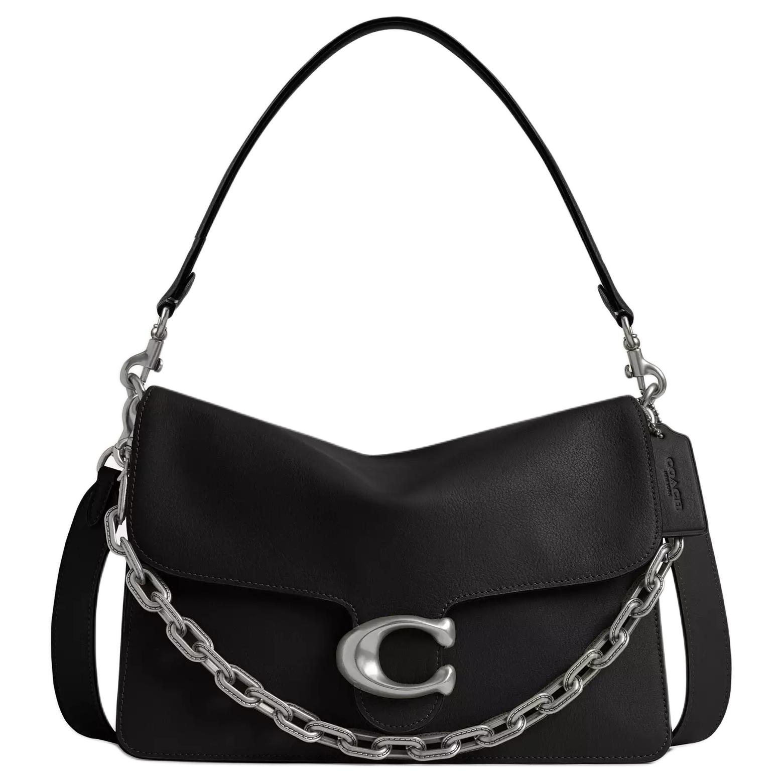 COACH Кожаная сумка через плечо Tabby большая женская black
COACH Кожаная сумка через плечо Tabby большая женская black