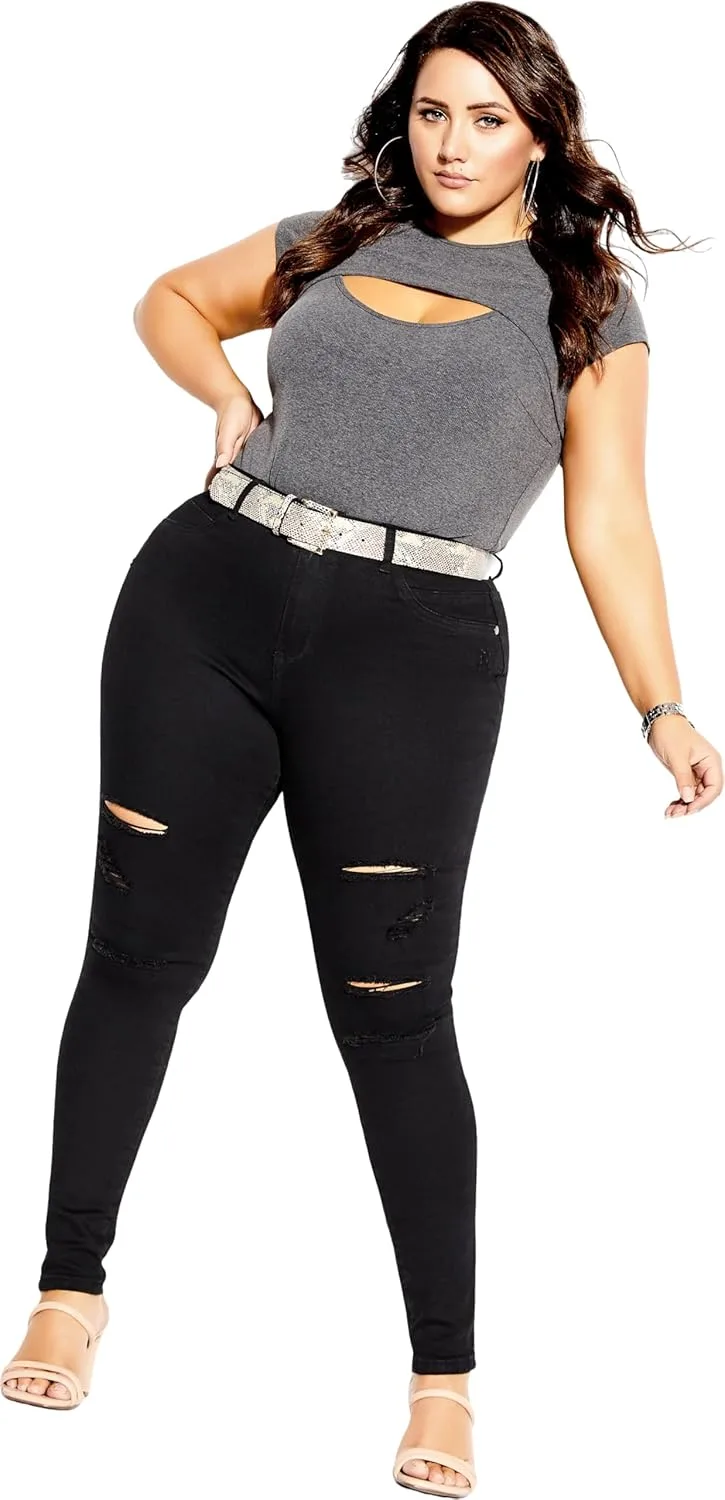 City Chic Women's Rock N Roll Skinny Jean
City Chic Women's Rock N Roll Skinny Jean