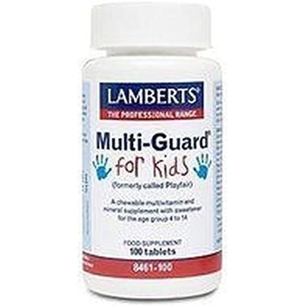 Multi-Guard для детей 100 жевательных таблеток Lamberts
Multi-Guard для детей 100 жевательных таблеток Lamberts