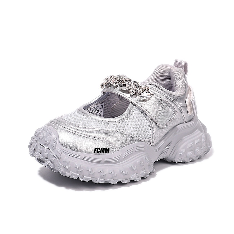 Нескользящие и дышащие низкие детские кроссовки для повседневной носки FCMM, серебряный
Нескользящие и дышащие низкие детские кроссовки для повседневной носки FCMM, серебряный