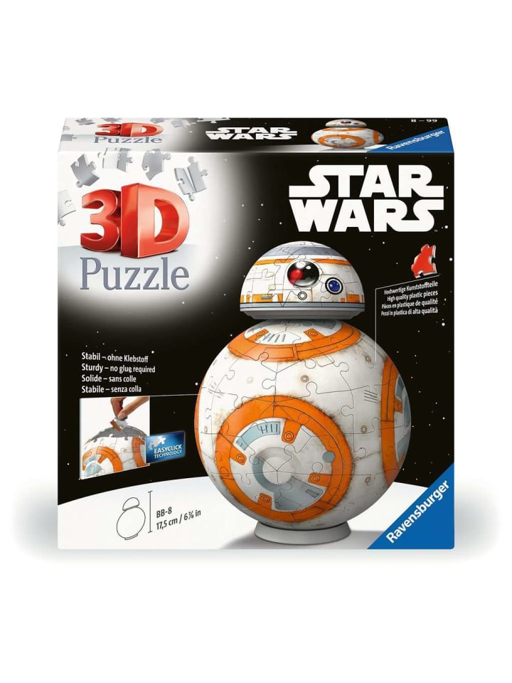 Пазл Ravensburger из 99 деталей, конструктор Star Wars BB-8, в различных цветах
Пазл Ravensburger из 99 деталей, конструктор Star Wars BB-8, в различных цветах
