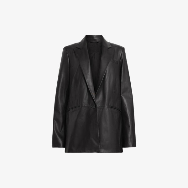 Блейзер кожаный Allsaints Deri, черный
Блейзер кожаный Allsaints Deri, черный