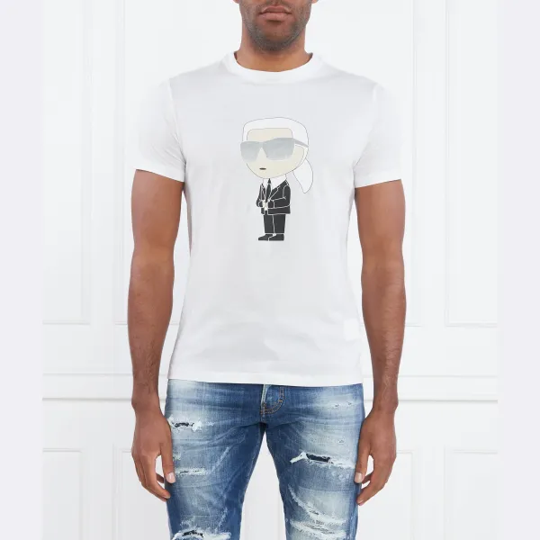 Облегающая футболка с круглым вырезом Karl Lagerfeld, белый
Облегающая футболка с круглым вырезом Karl Lagerfeld, белый