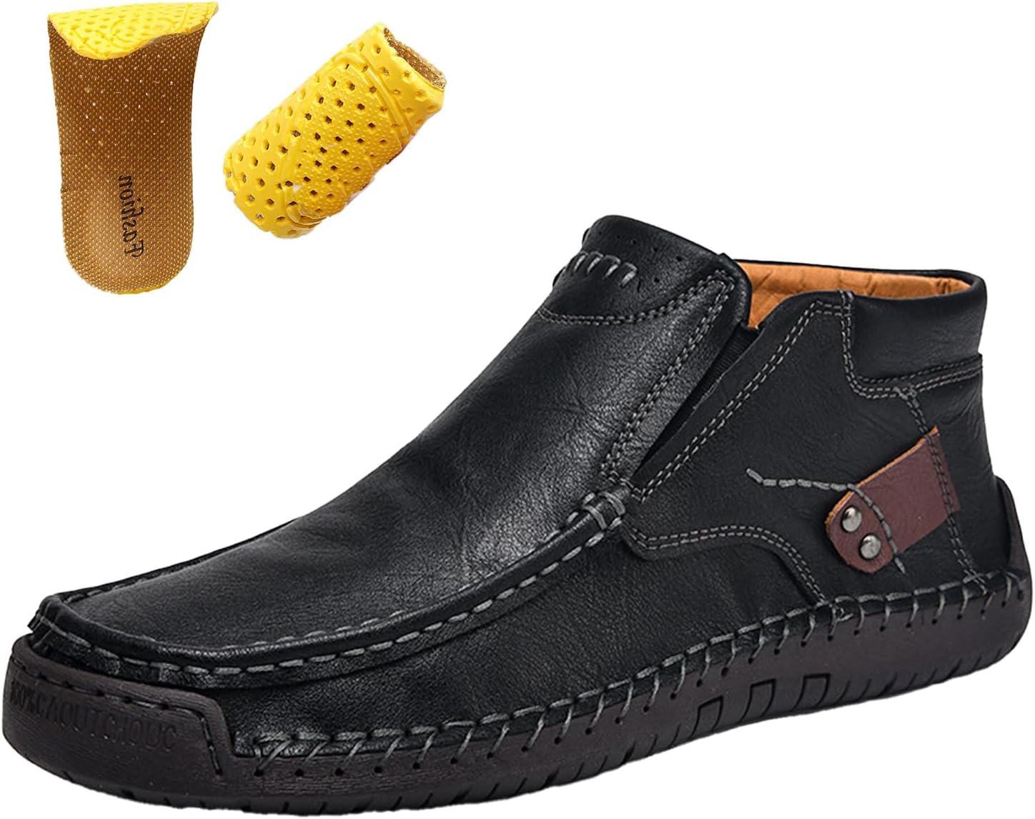 Мужские ботинки Chelsea на низком каблуке Keilinia, винтажная кожа, ручная строчка, средний верх, водонепроницаемые, нескользящие, эластичные повседневные туфли, черный
Мужские ботинки Chelsea на низком каблуке Keilinia, винтажная кожа, ручная строчка, средний верх, водонепроницаемые, нескользящие, эластичные повседневные туфли, черный