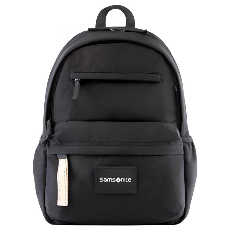 Samsonite Тканевый рюкзак унисекс черный с бежево-серым, Black 
Samsonite Тканевый рюкзак унисекс черный с бежево-серым, Black