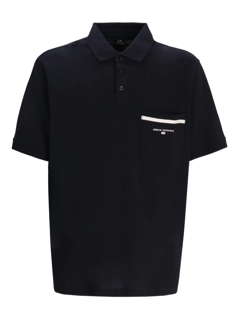 Рубашка поло с карманом Armani Exchange, черный
Рубашка поло с карманом Armani Exchange, черный