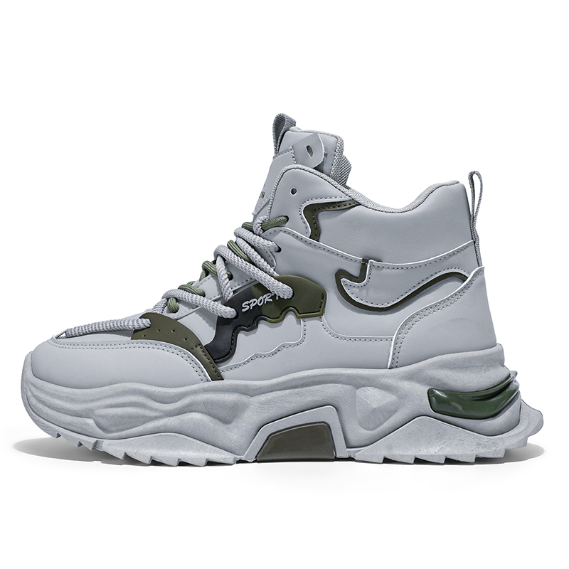 PNKE Серые мужские кроссовки на платформе с высоким берцем устойчивые к истиранию, цвет Gray
PNKE Серые мужские кроссовки на платформе с высоким берцем устойчивые к истиранию, цвет Gray