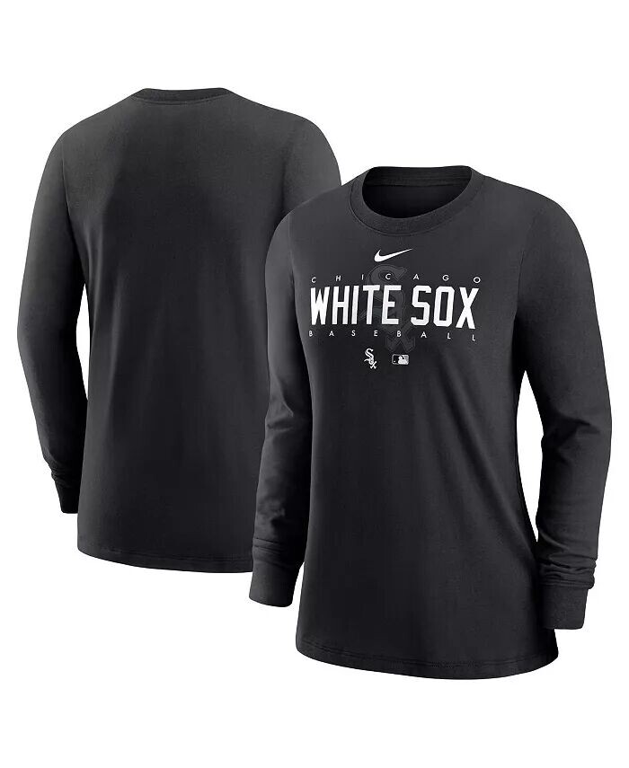 Черная женская футболка с длинным рукавом Chicago White Sox Authentic Collection Legend Performance Nike
Черная женская футболка с длинным рукавом Chicago White Sox Authentic Collection Legend Performance Nike