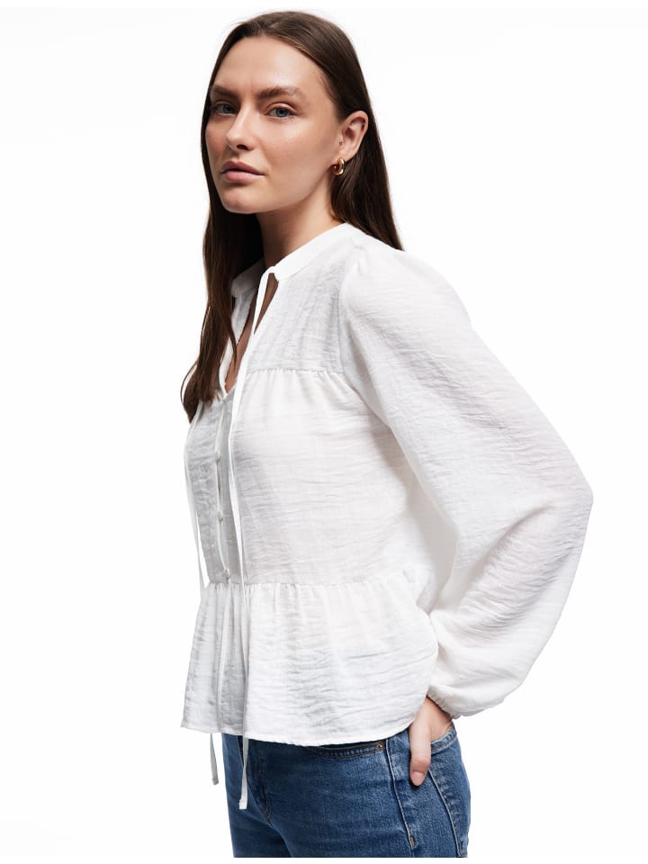 Блузка LS серо-белого цвета KOTON
Блузка LS серо-белого цвета KOTON