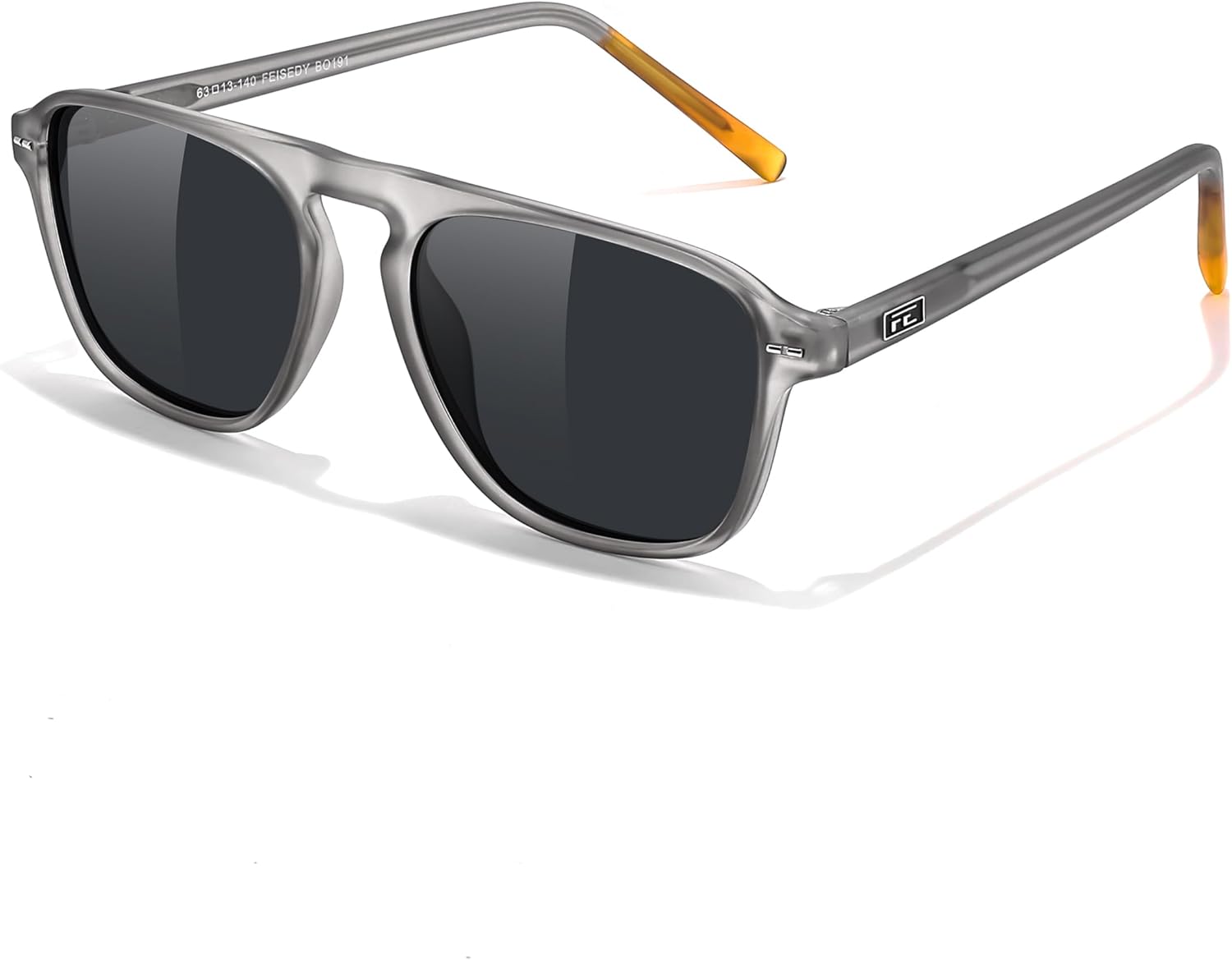 FEISEDY Поляризованные солнцезащитные очки-авиаторы для мужчин, квадратная форма, современный стиль, винтажный дизайн, оправа из ацетата, защита от ультрафиолета UV400, артикул B0191, 001 Transparent Grey Frame & Grey
FEISEDY Поляризованные солнцезащитные очки-авиаторы для мужчин, квадратная форма, современный стиль, винтажный дизайн, оправа из ацетата, защита от ультрафиолета UV400, артикул B0191, 001 Transparent Grey Frame & Grey