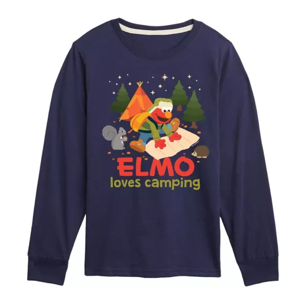 Футболка с длинным рукавом с принтом «Улица Сезам, Элмо любит кемпинг» для мальчиков 8-20 лет Licensed Character, синий
Футболка с длинным рукавом с принтом «Улица Сезам, Элмо любит кемпинг» для мальчиков 8-20 лет Licensed Character, синий