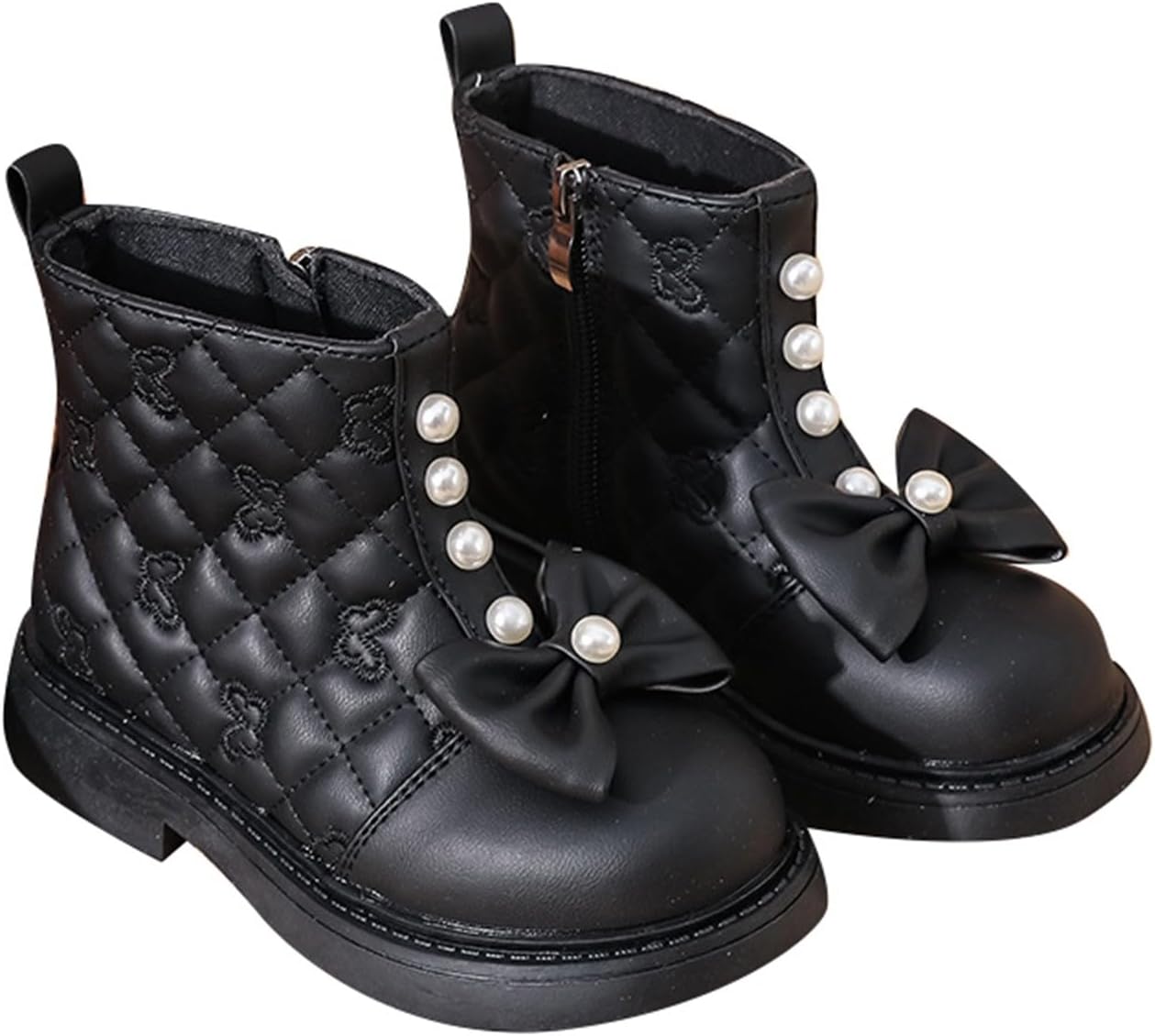 Детские милые ботильоны на молнии с боковой застежкой, зимние ботинки с круглым носком из искусственной кожи, модные боевые ботинки с бантом для девочек 3-12 лет Generic, Black
Детские милые ботильоны на молнии с боковой застежкой, зимние ботинки с круглым носком из искусственной кожи, модные боевые ботинки с бантом для девочек 3-12 лет Generic, Black