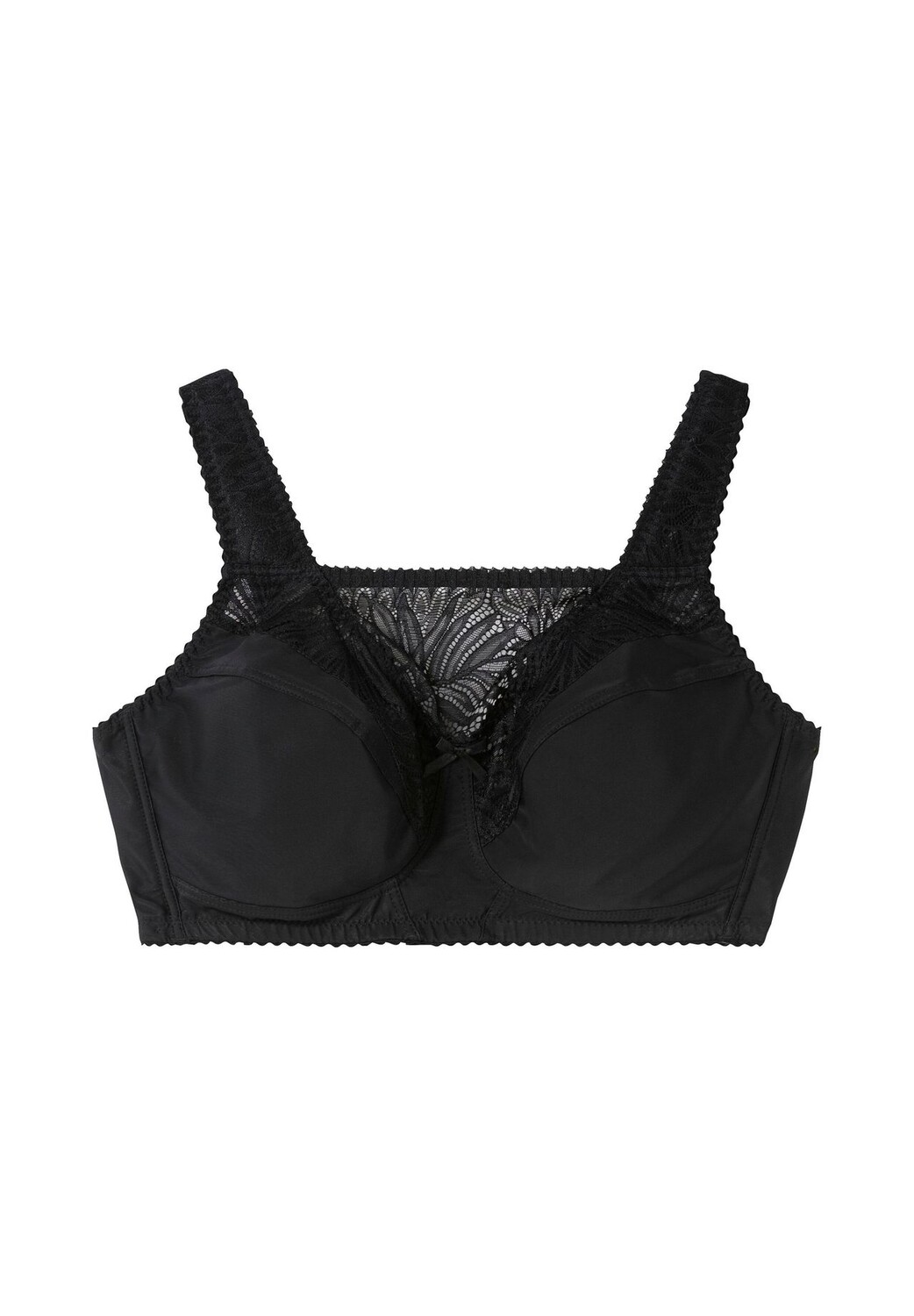 Бюстгальтер без косточек с кружевной вставкой sheego, черный
Бюстгальтер без косточек с кружевной вставкой sheego, черный