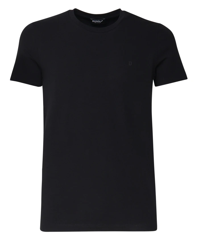 Хлопковая футболка с логотипом Dondup, черный 
Хлопковая футболка с логотипом Dondup, черный