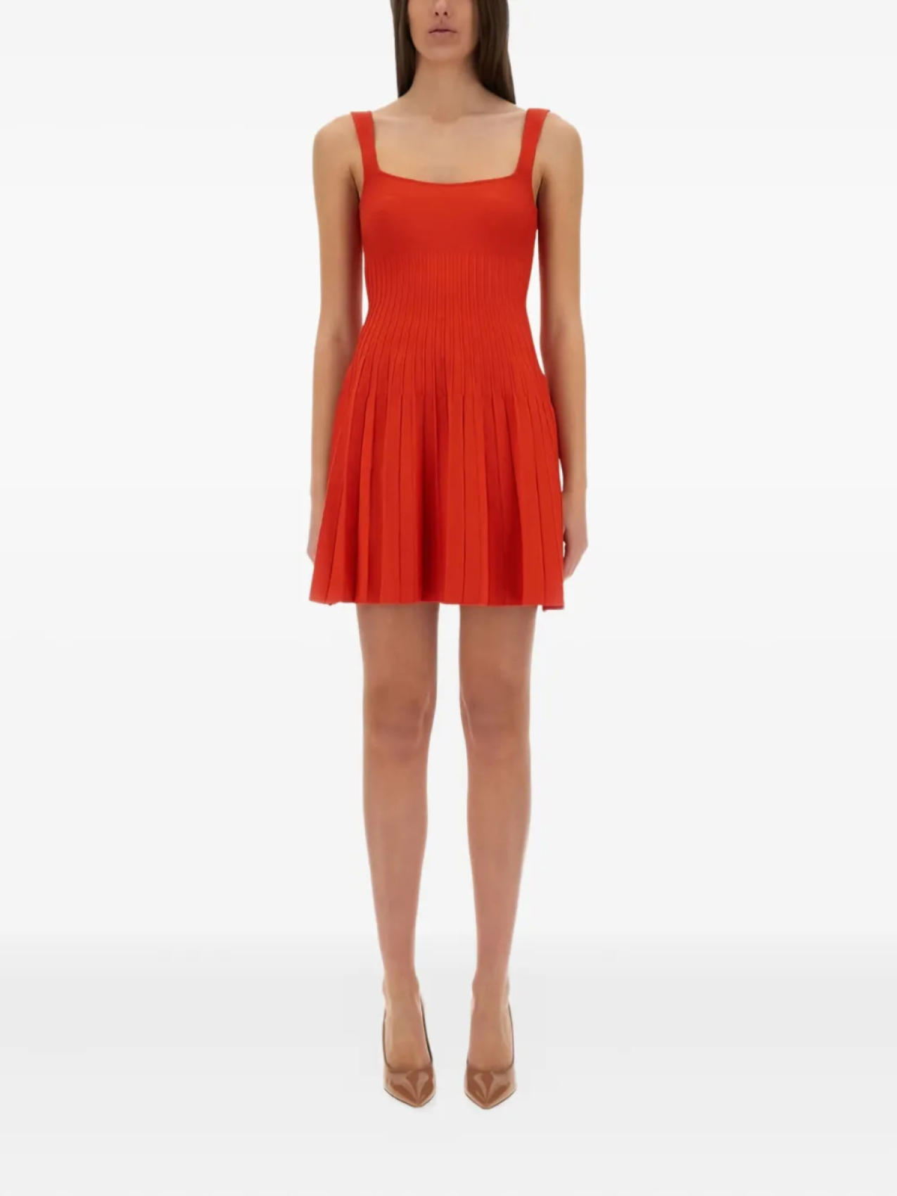 STAUD плиссированное мини-платье, красный
STAUD плиссированное мини-платье, красный