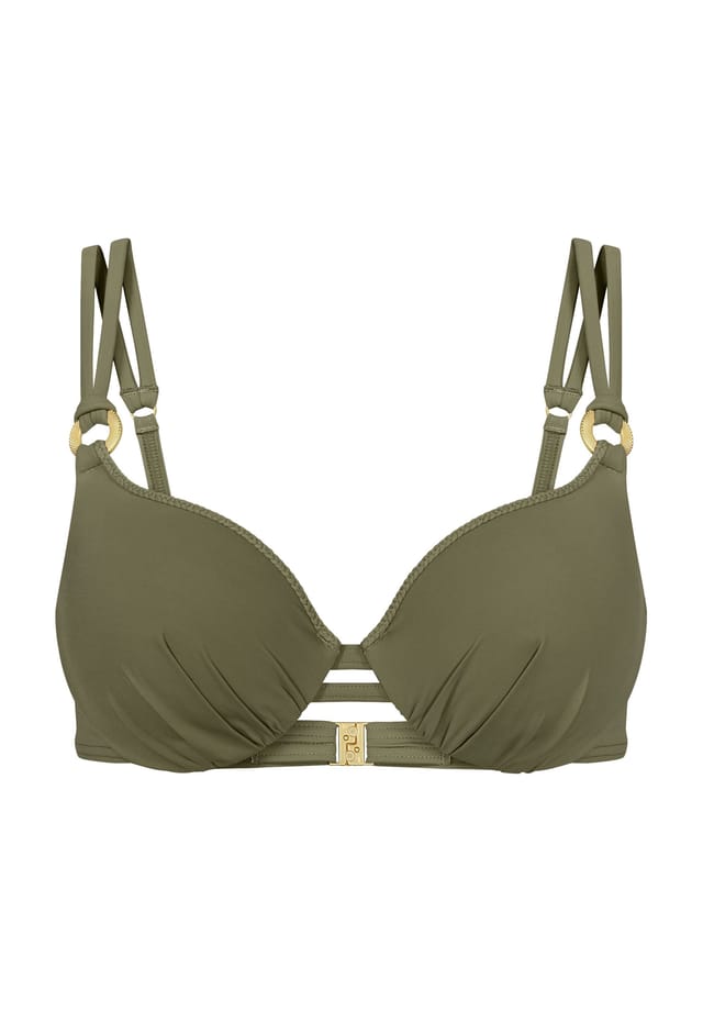 Верх бикини на косточках летний твист Triumph, зеленый
Верх бикини на косточках летний твист Triumph, зеленый