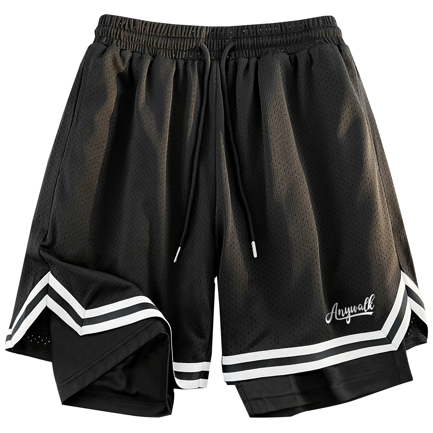 Шорты баскетбольные унисекс Anywalk, черно-белый градиент
Шорты баскетбольные унисекс Anywalk, черно-белый градиент