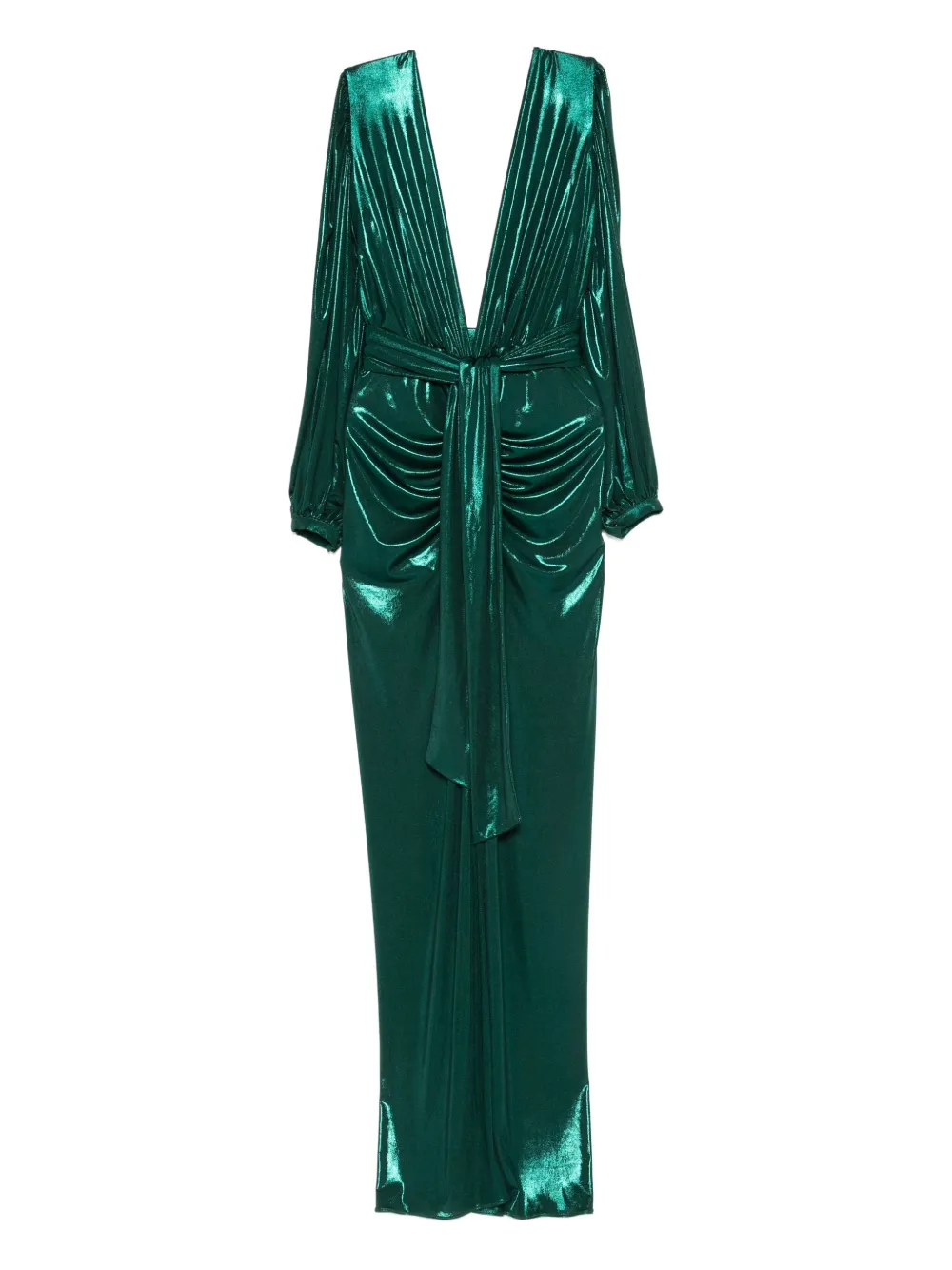 Платье макси с V-образным вырезом MIAU by Clara Rotescu, зеленый
Платье макси с V-образным вырезом MIAU by Clara Rotescu, зеленый