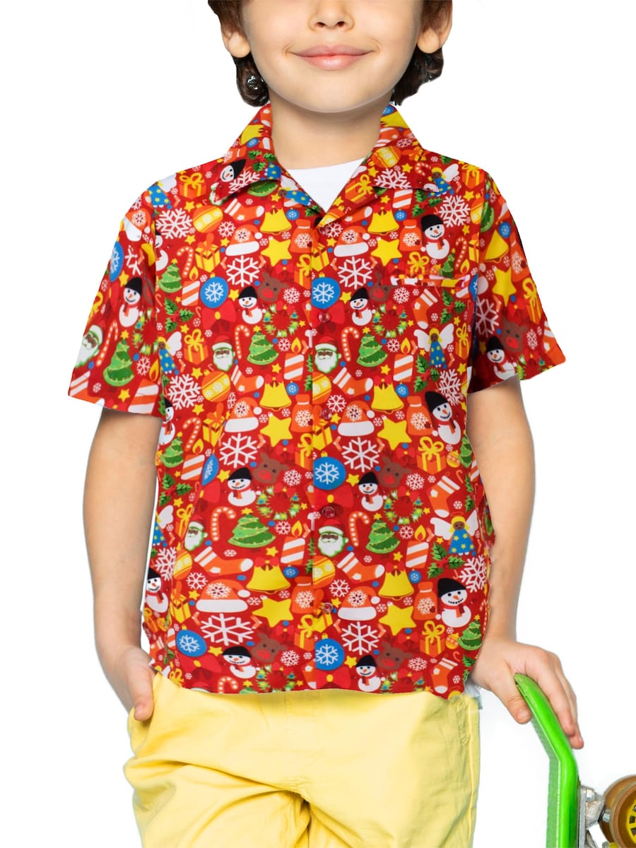 Рубашка на пуговицах классического кроя King Kameha Christmas Allover, красный
Рубашка на пуговицах классического кроя King Kameha Christmas Allover, красный