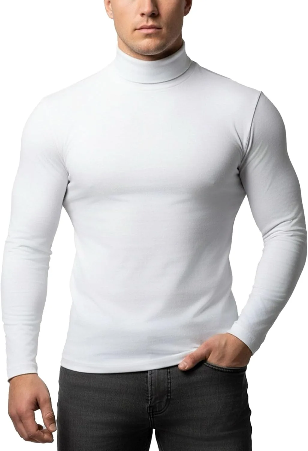 Мужской водолазный пуловер Kallspin из хлопка с длинным рукавом Slim Fit
Мужской водолазный пуловер Kallspin из хлопка с длинным рукавом Slim Fit