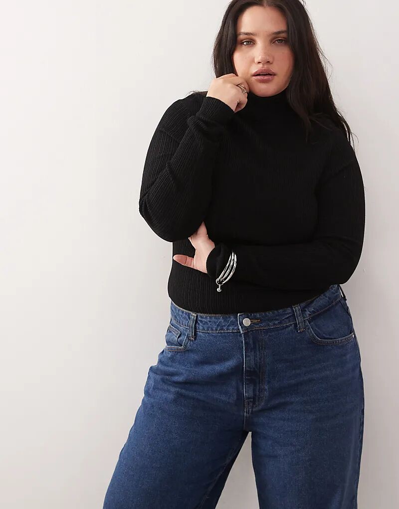 COLLUSION plus мягкий трикотажный водолазка в рубчик черного цвета
COLLUSION plus мягкий трикотажный водолазка в рубчик черного цвета