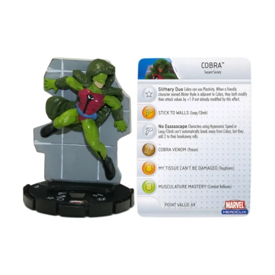 Кобра, Marvel HeroClix - Captain America - Singles
Кобра, Marvel HeroClix - Captain America - Singles