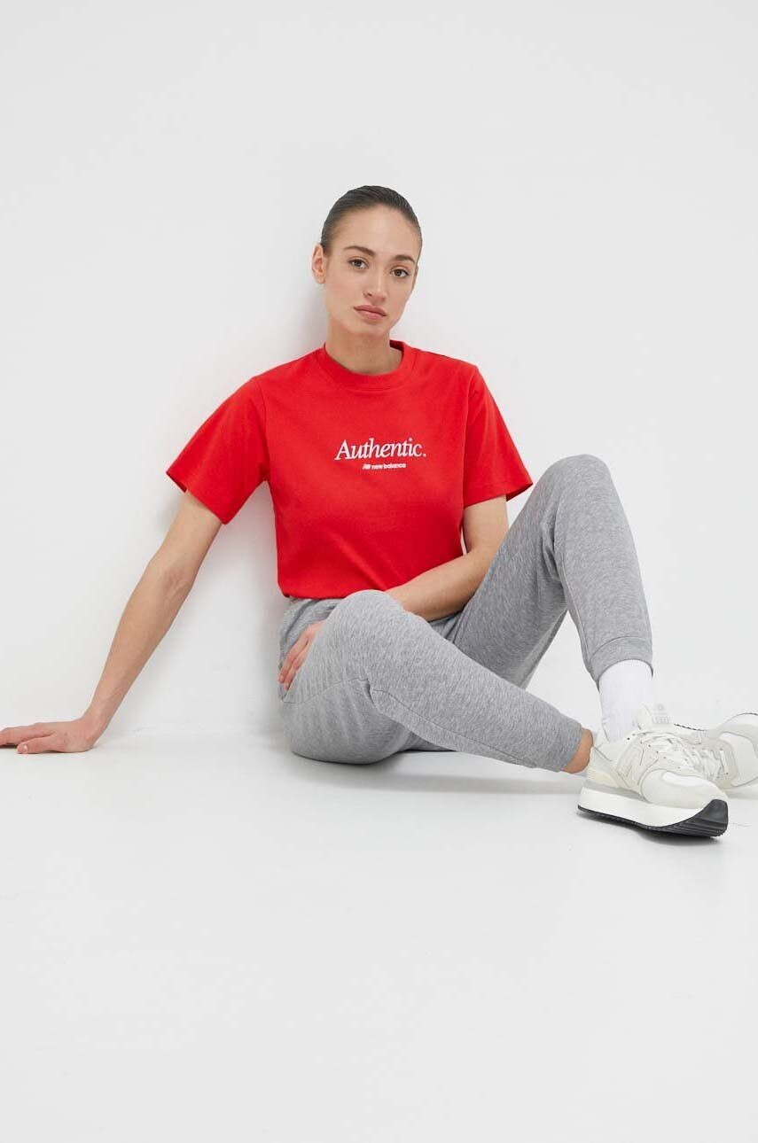 Хлопковая футболка New Balance, красный
Хлопковая футболка New Balance, красный