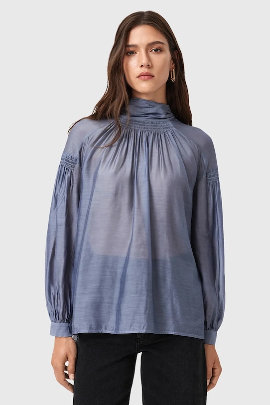 Шелковая блузка PEARLA Allsaints, фиолетовый
Шелковая блузка PEARLA Allsaints, фиолетовый
