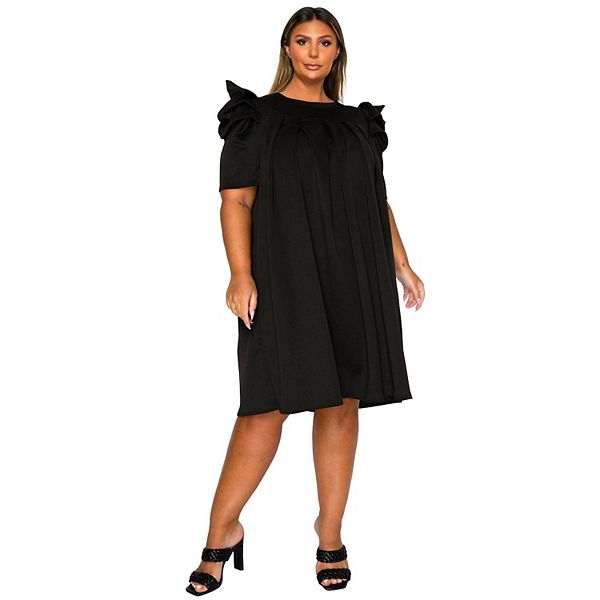 Платье Zaya со складками и расклешенным подолом Plus Size L I V D, Black
Платье Zaya со складками и расклешенным подолом Plus Size L I V D, Black