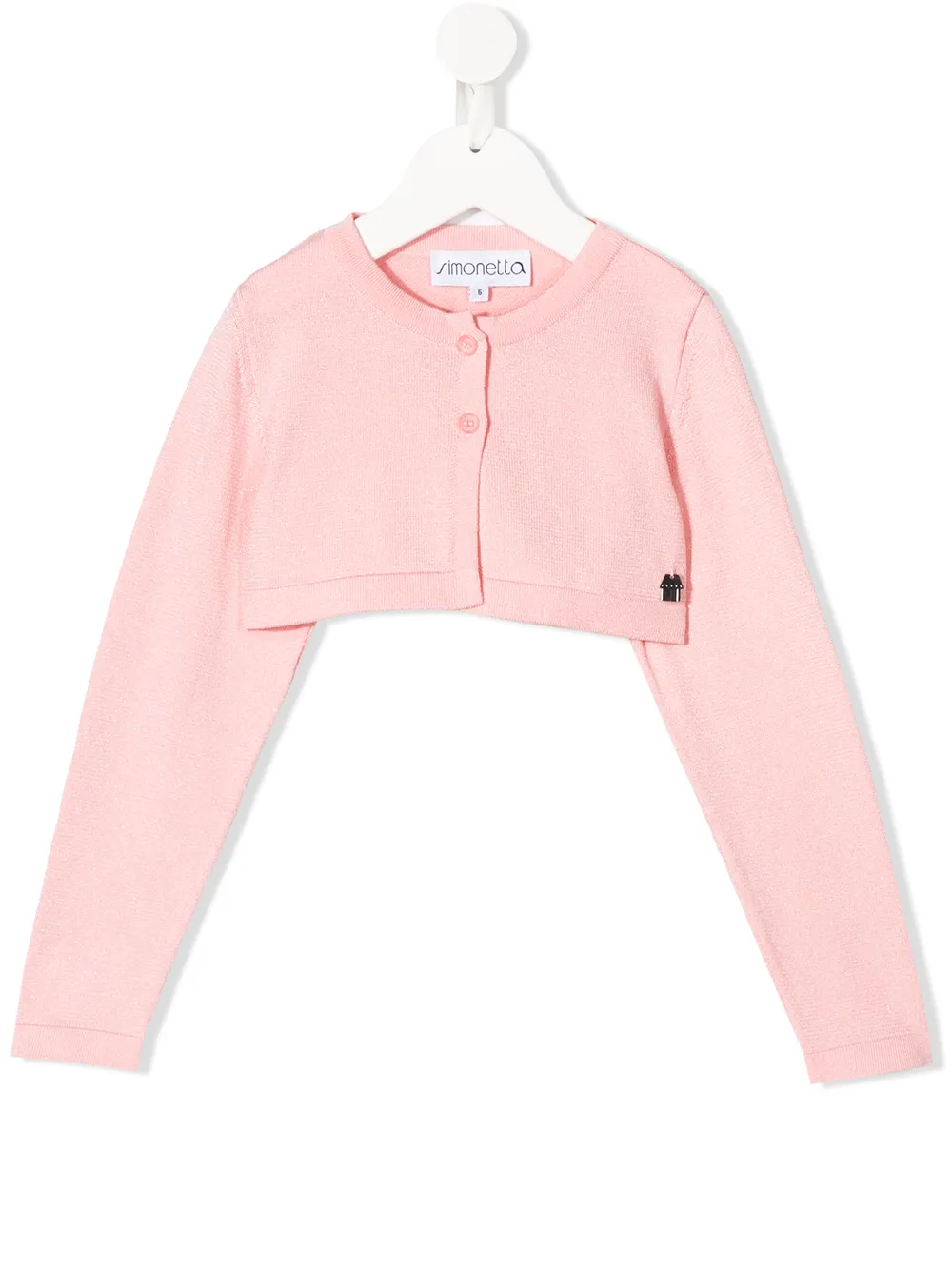 Укороченный кардиган с длинными рукавами Simonetta, розовый 
Укороченный кардиган с длинными рукавами Simonetta, розовый