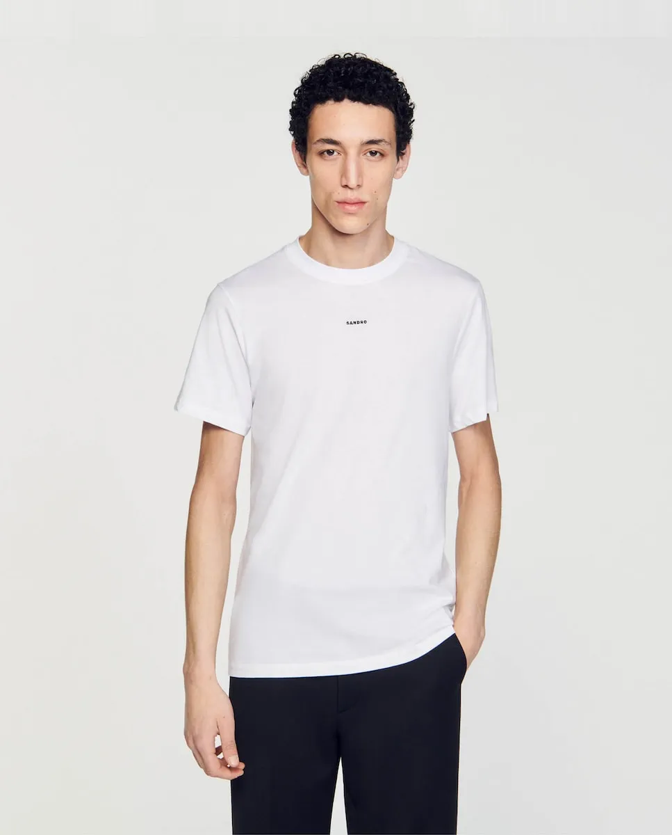 Футболка мужская с короткими рукавами и круглым вырезом Sandro, белый
Футболка мужская с короткими рукавами и круглым вырезом Sandro, белый