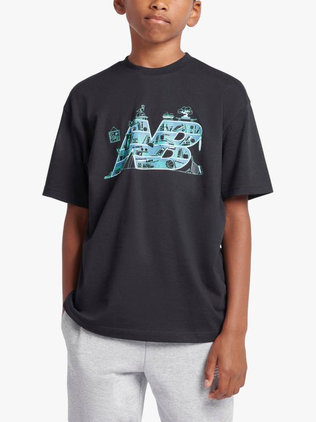 Детская футболка из хлопка с интеллект-принтом New Balance, Caviar
Детская футболка из хлопка с интеллект-принтом New Balance, Caviar