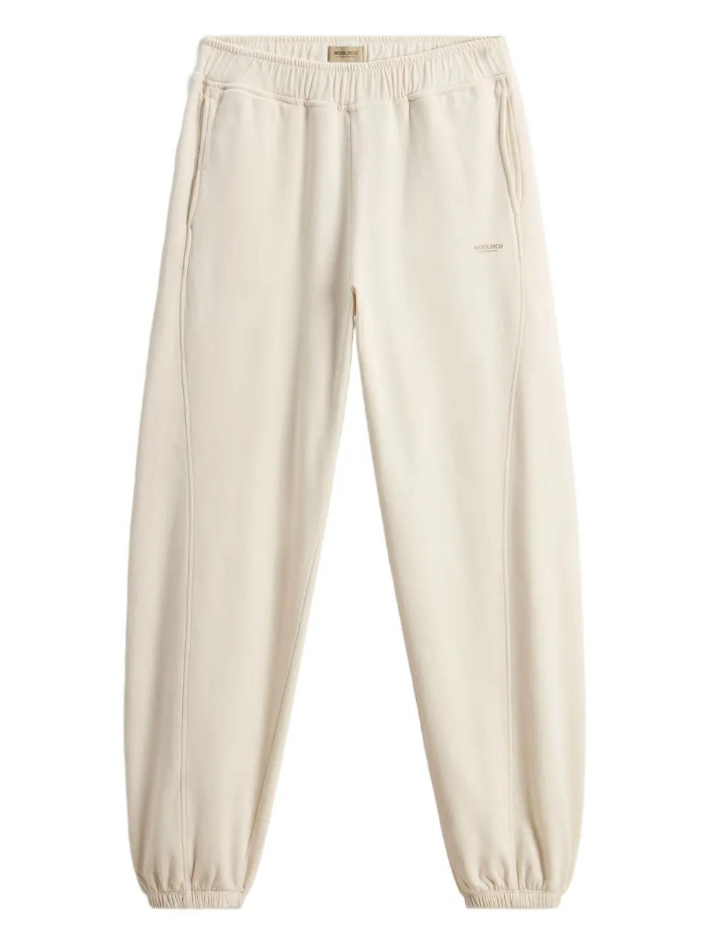 Спортивные брюки с боковыми вставками из флиса WOOLRICH, белый 
Спортивные брюки с боковыми вставками из флиса WOOLRICH, белый