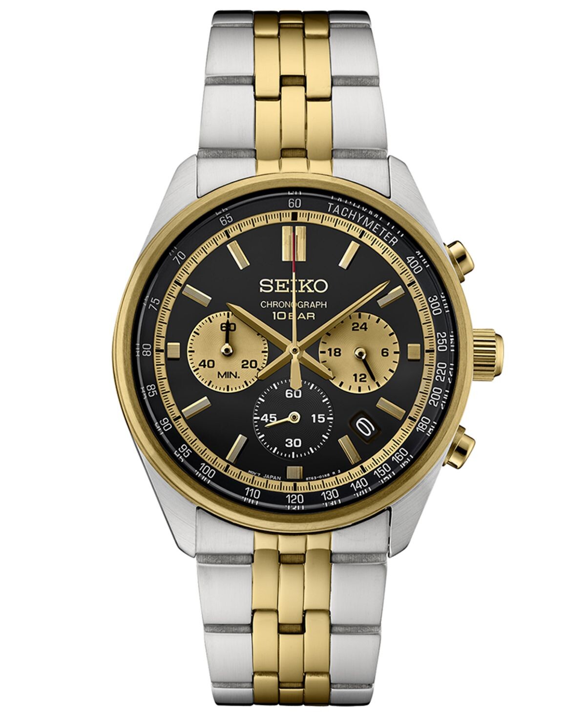 Мужские часы-хронограф Essentials с двухцветным браслетом из нержавеющей стали, 42 мм Seiko
Мужские часы-хронограф Essentials с двухцветным браслетом из нержавеющей стали, 42 мм Seiko