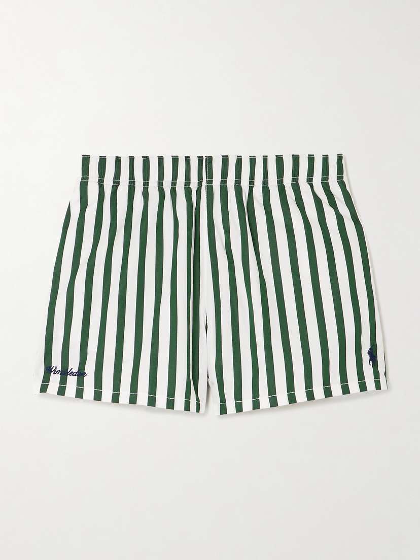 Уимблдонские полосатые шорты из хлопкового поплина с вышивкой Polo Ralph Lauren, зеленый
Уимблдонские полосатые шорты из хлопкового поплина с вышивкой Polo Ralph Lauren, зеленый