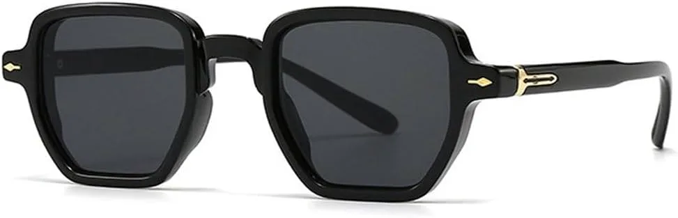 Ретро квадратные женские солнцезащитные очки с заклепками, панк-стиль, мужские темно-зеленые солнцезащитные очки с защитой от УФ-излучения UV400 SKFGNX, Black Gray
Ретро квадратные женские солнцезащитные очки с заклепками, панк-стиль, мужские темно-зеленые солнцезащитные очки с защитой от УФ-излучения UV400 SKFGNX, Black Gray