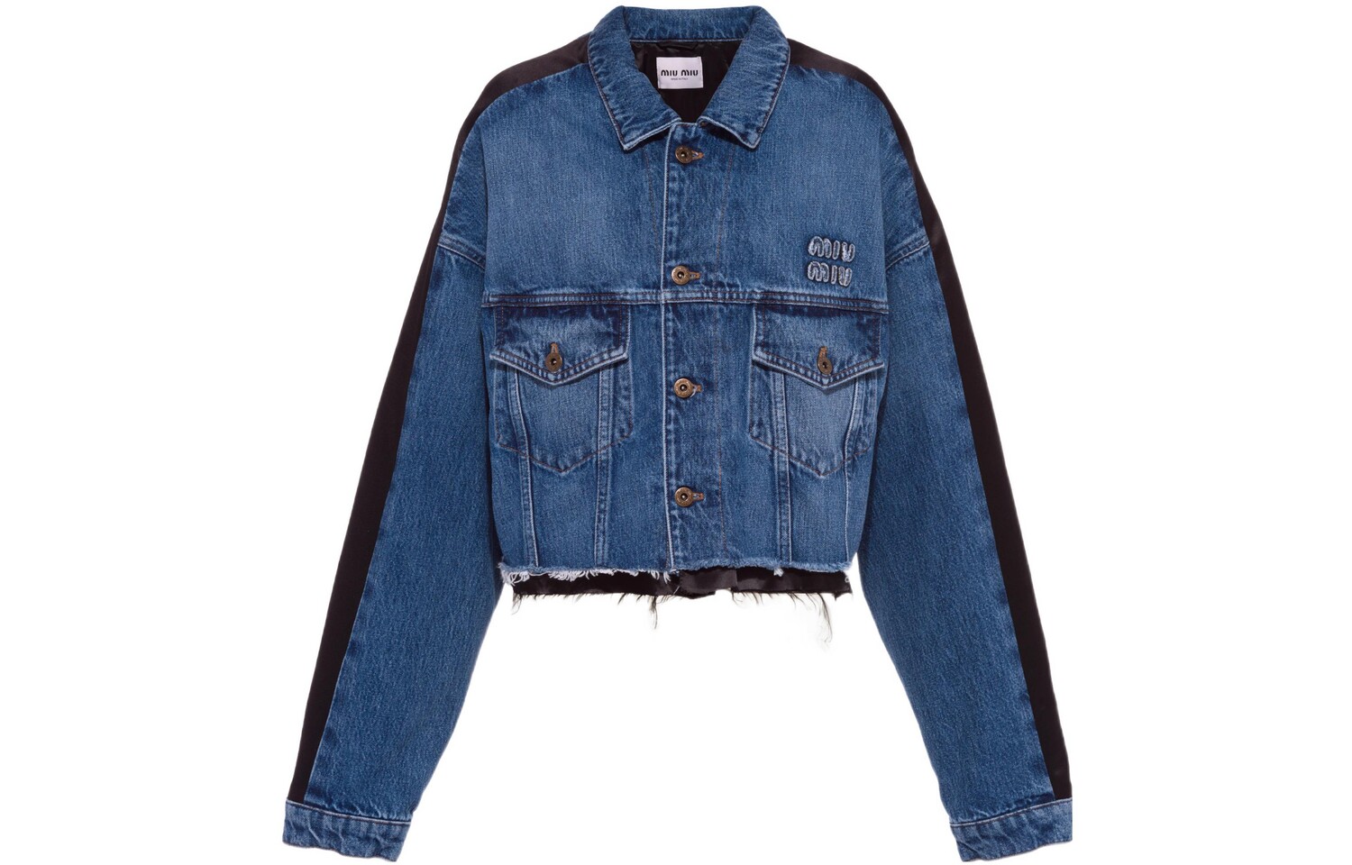 Куртка женская Miu Miu джинсовая, синий / черный
Куртка женская Miu Miu джинсовая, синий / черный