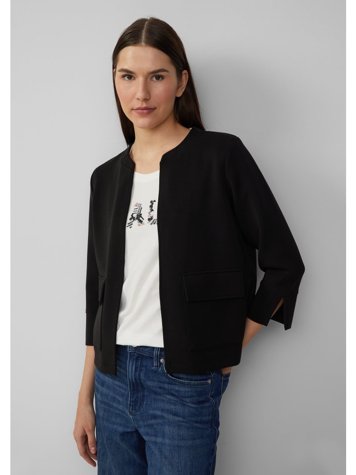 Спортивная куртка s.Oliver, черный 
Спортивная куртка s.Oliver, черный